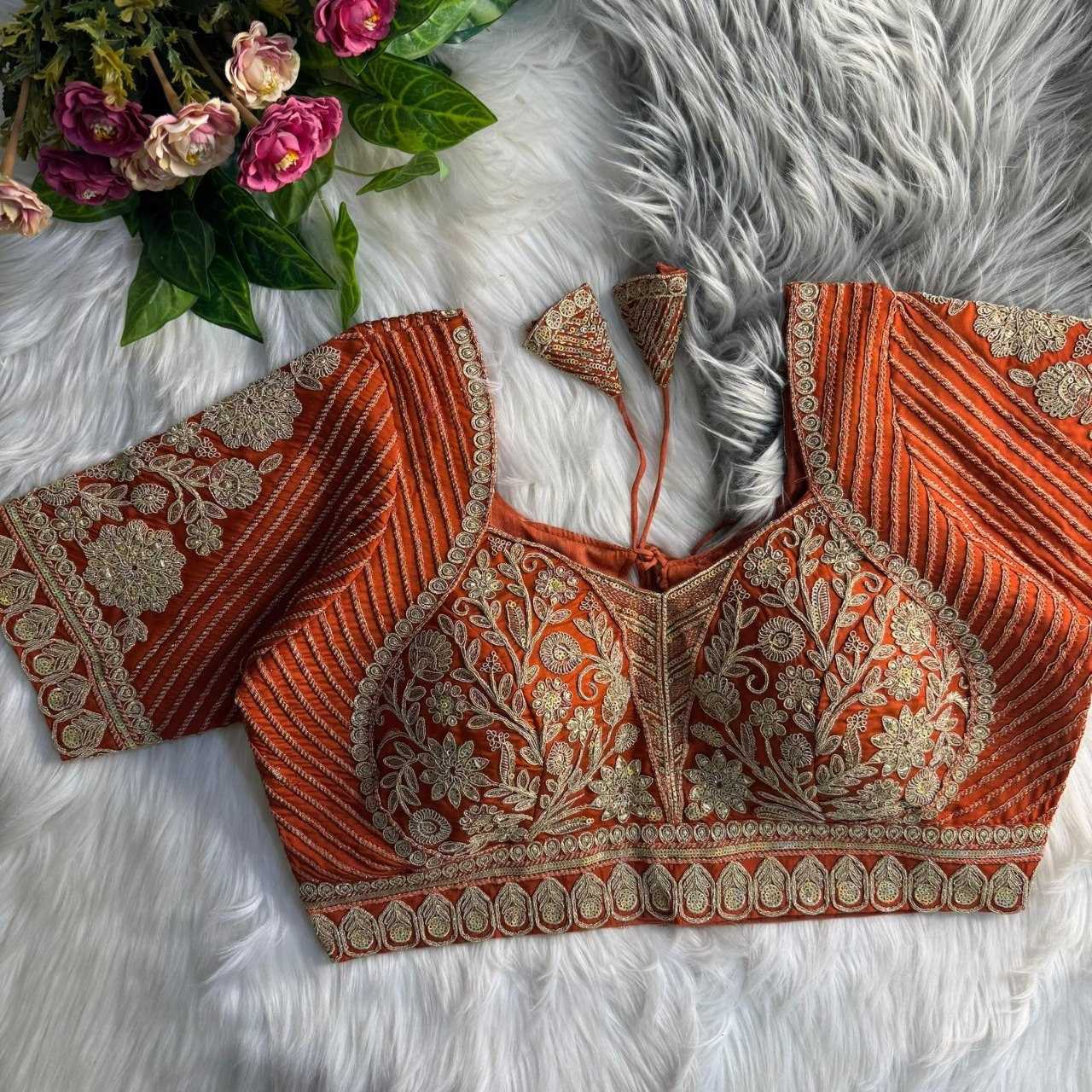 YNF Wholesale Silk V-Neck Blouses  | Surat Manufacturer
