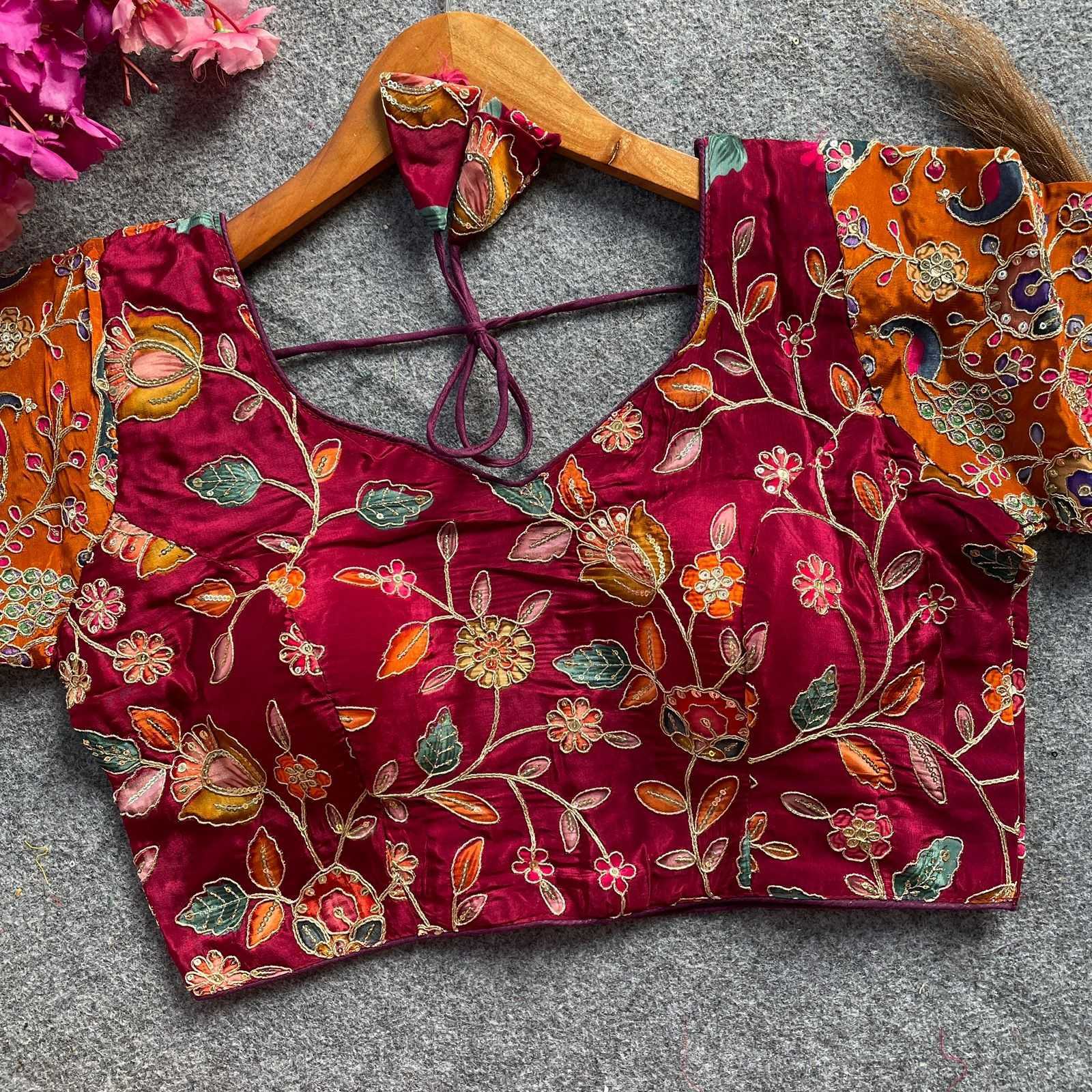YNF Wholesale Pure Crepe Blouse  | Surat Manufacturer