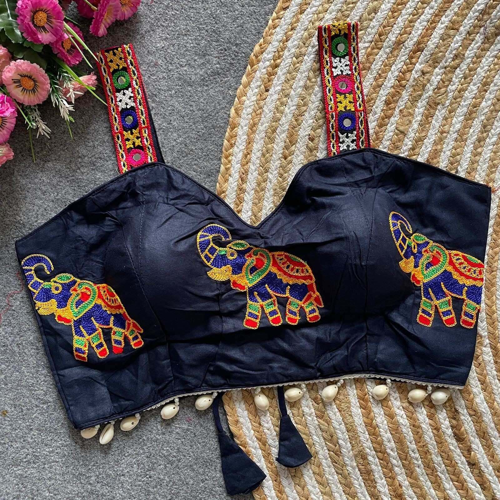YNF Wholesale Cotton V-Neck Blouses  | Surat Manufacturer