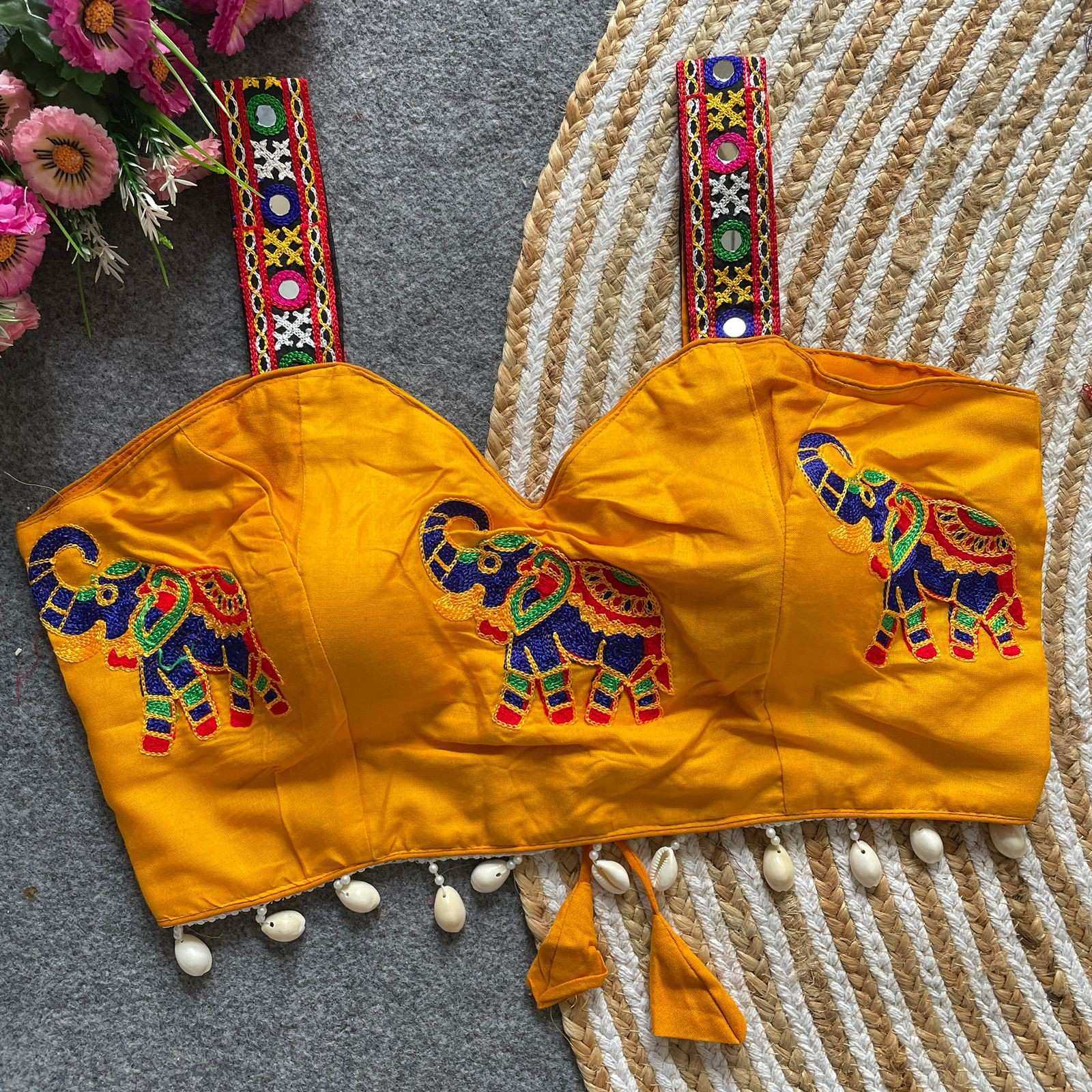 YNF Wholesale Cotton V-Neck Blouses  | Surat Manufacturer
