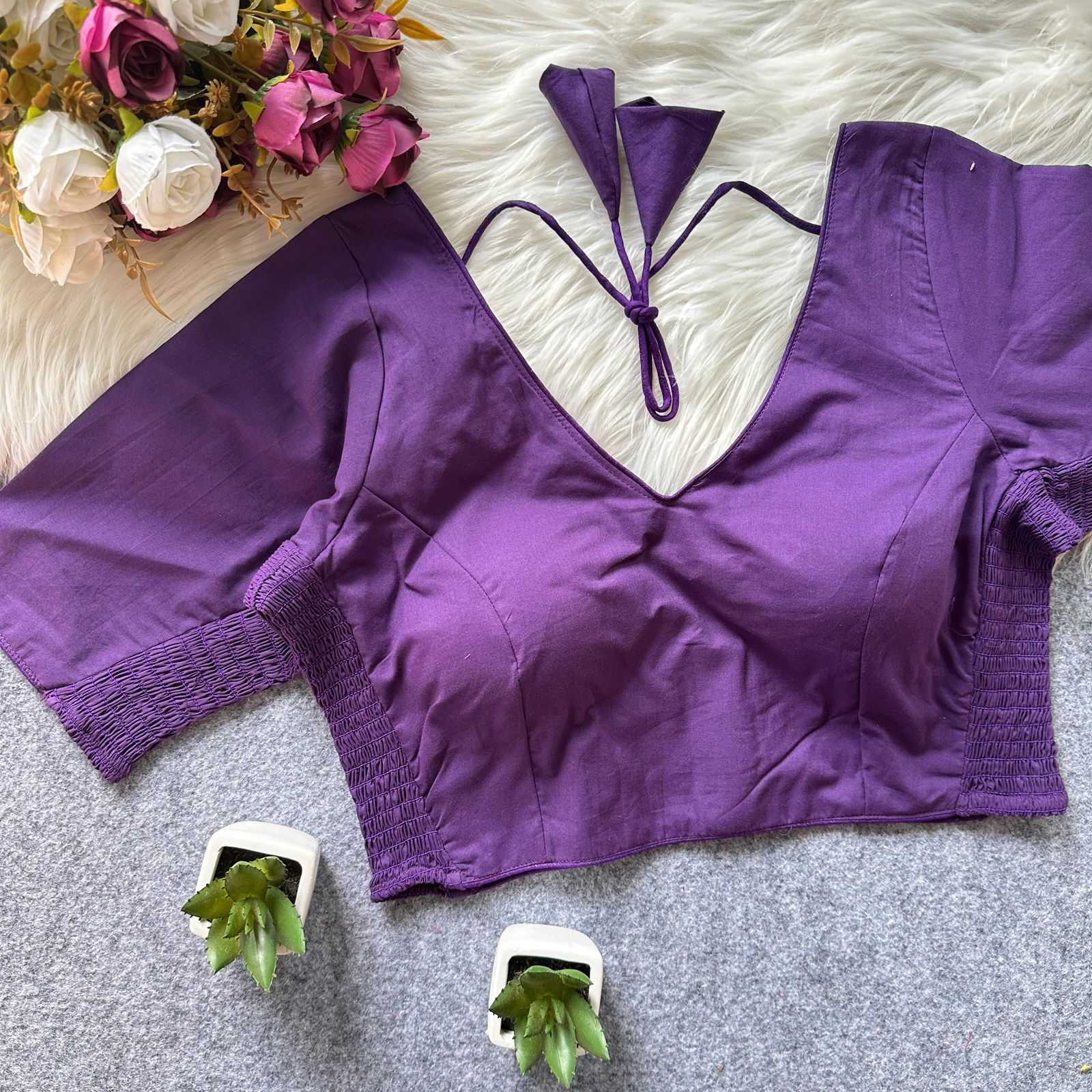 Keevaa Exporter  Silk Cotton Party Wear Blouse - YNF Online