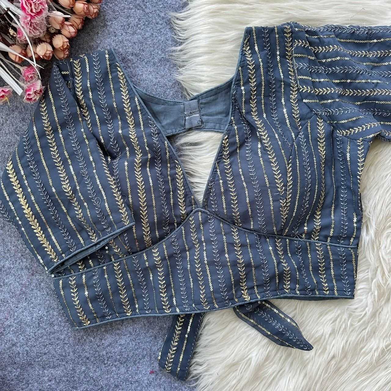 YNF Wholesale Faux Georgette Blouse  | Surat Manufacturer