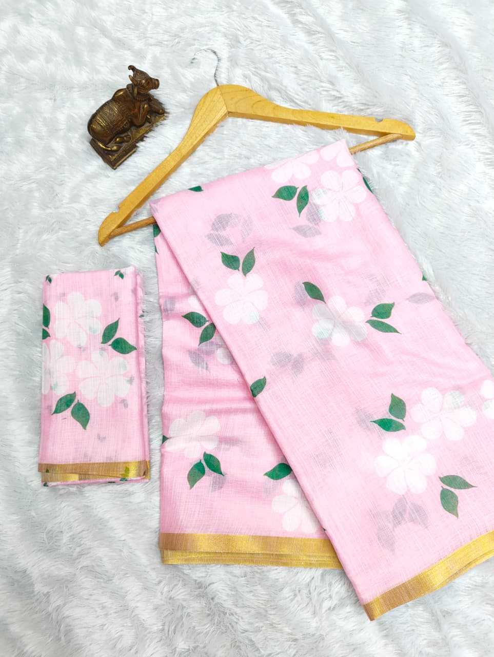 YNF Wholesale Linen Printed Sarees  | Surat Manufacturer