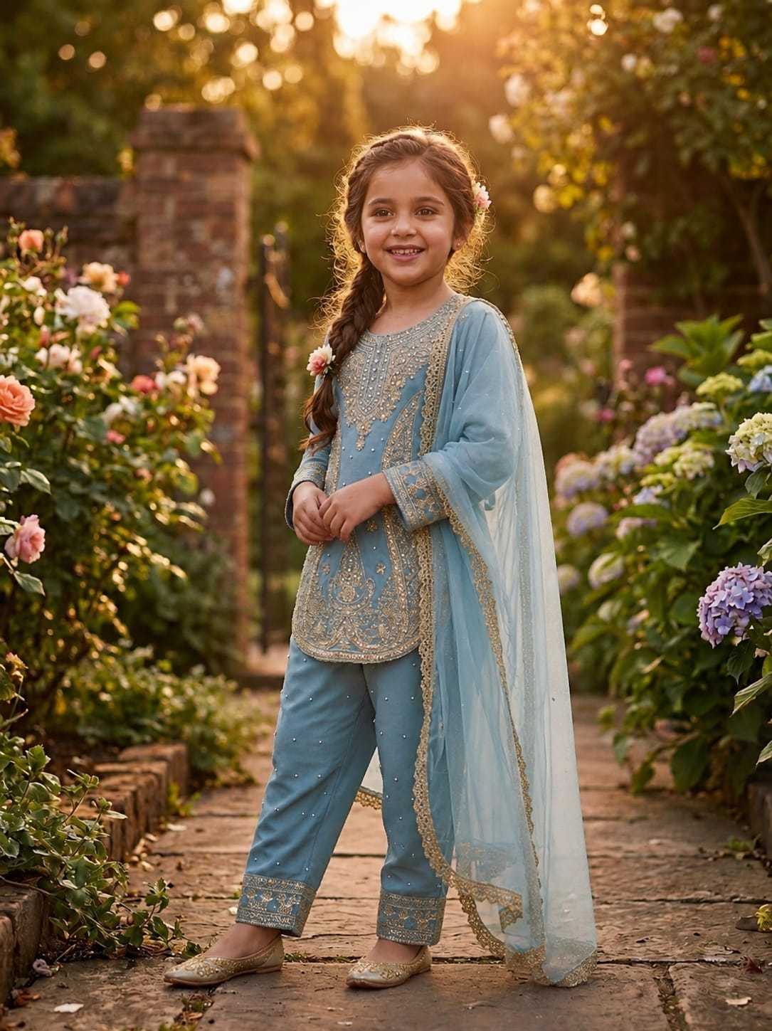YNF Wholesale Georgette Girls Kurti  | Surat Manufacturer