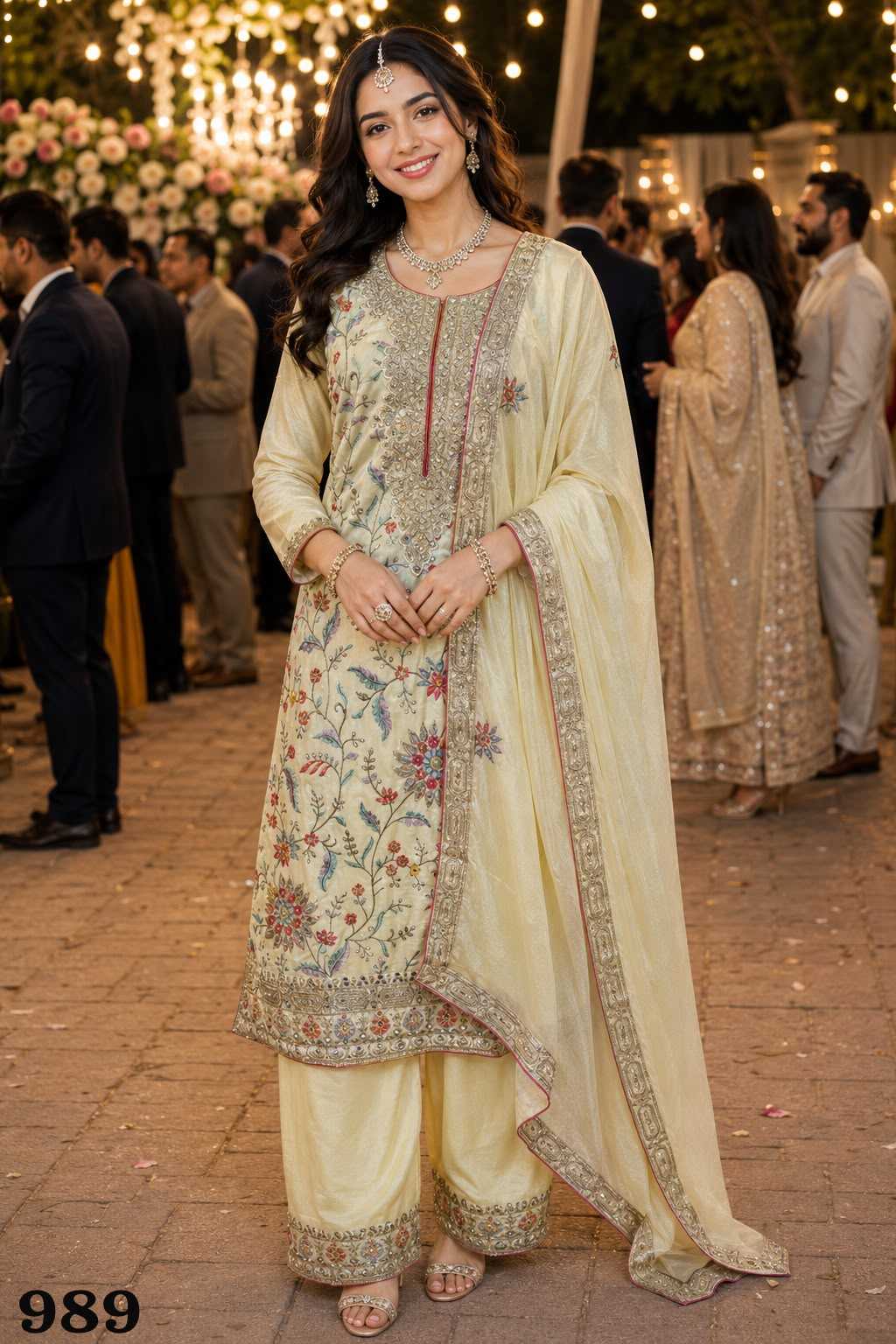 YNF Wholesale Chinon Ladies Suits  | Surat Manufacturer