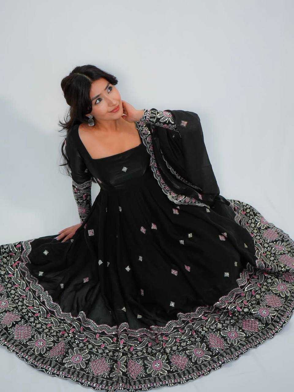 YNF Wholesale Silk Party Wear Gowns  | Surat Manufacturer