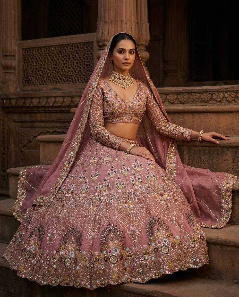 YNF Wholesale Soft Gold Crush Designer Lehenga  | Surat Manufacturer