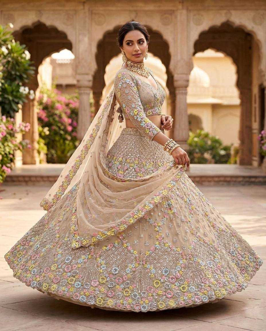 YNF Wholesale Butterfly Net Net Fancy Lehenga  | Surat Manufacturer