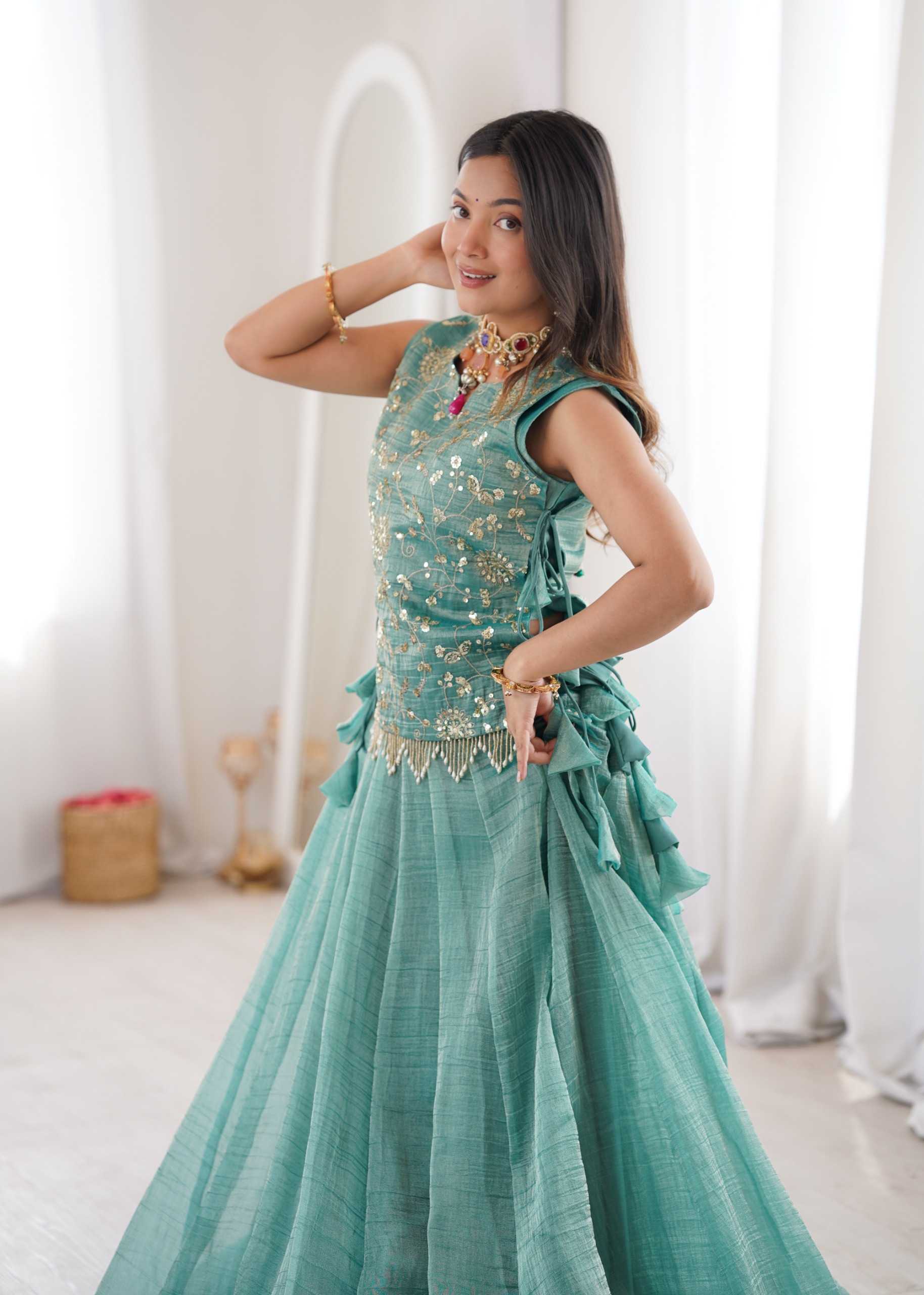 YNF Wholesale Crush Silk Designer Lehenga Choli  | Surat Manufacturer