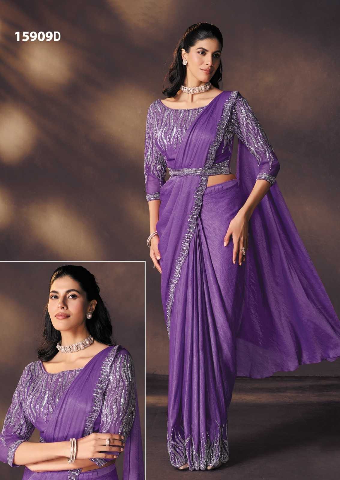 YNF Wholesale Silk Sequin Sarees  | Surat Manufacturer