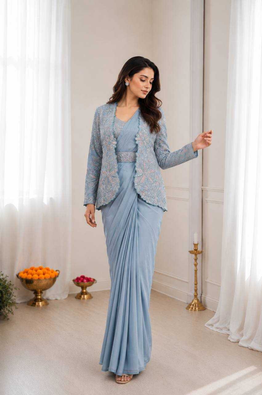 YNF Wholesale Crepe Silk Designer Sarees  | Surat Manufacturer