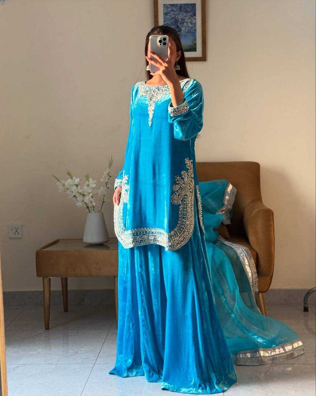 YNF Wholesale Viscose Velvet Suits  | Surat Manufacturer