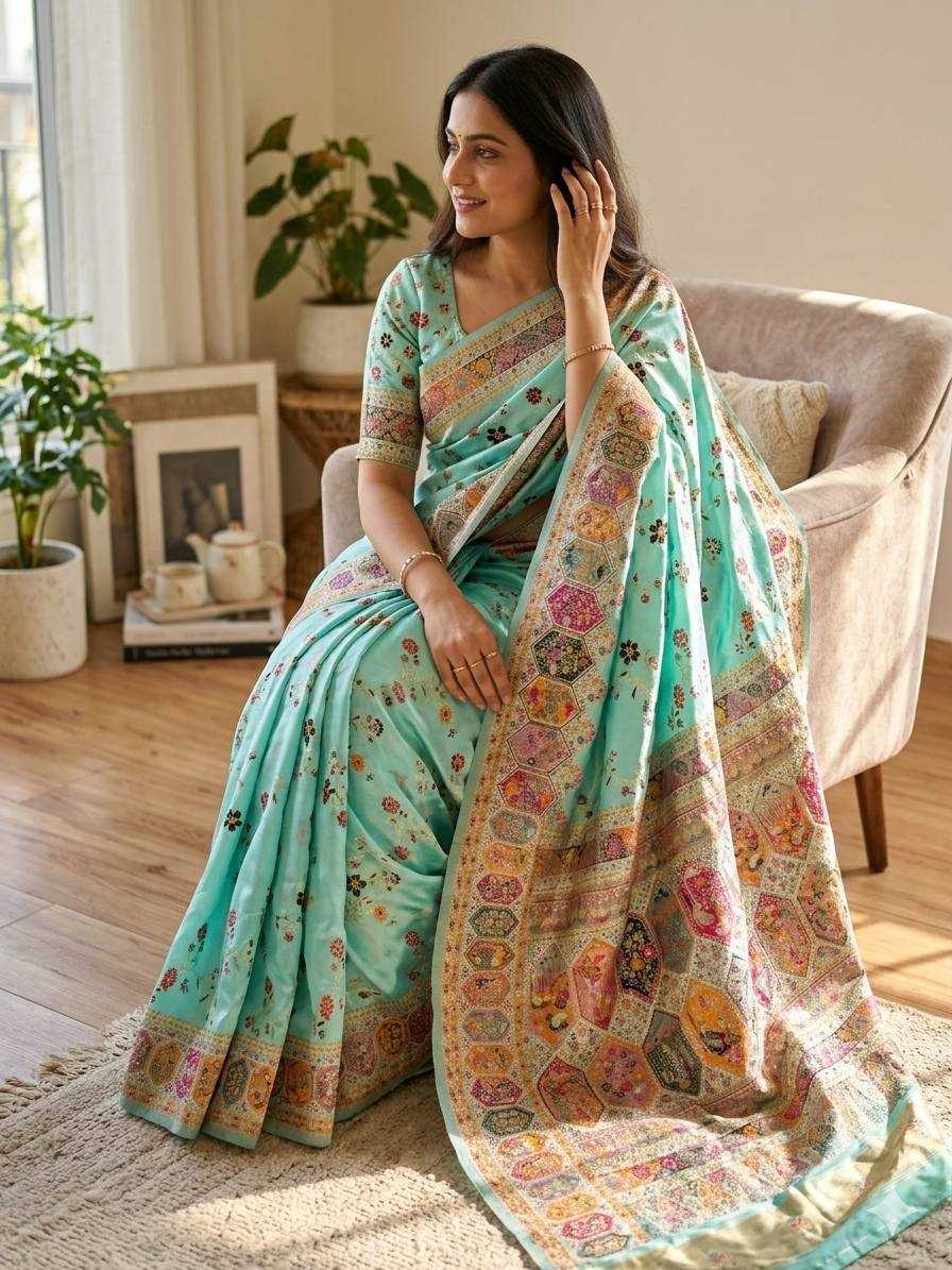 YNF Wholesale Pashmina Butta Sarees  | Surat Manufacturer
