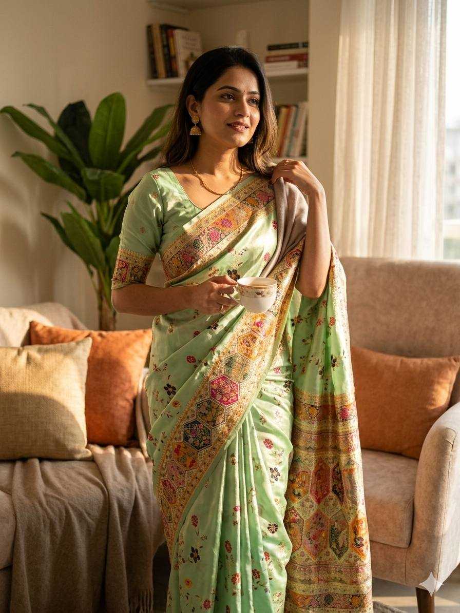 YNF Wholesale Pashmina Butta Sarees  | Surat Manufacturer