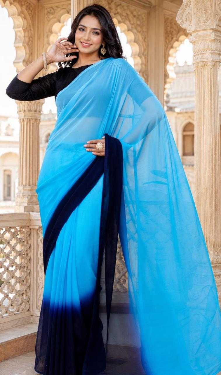 YNF Wholesale Georgette Ready To Wear Sarees  | Surat Manufacturer