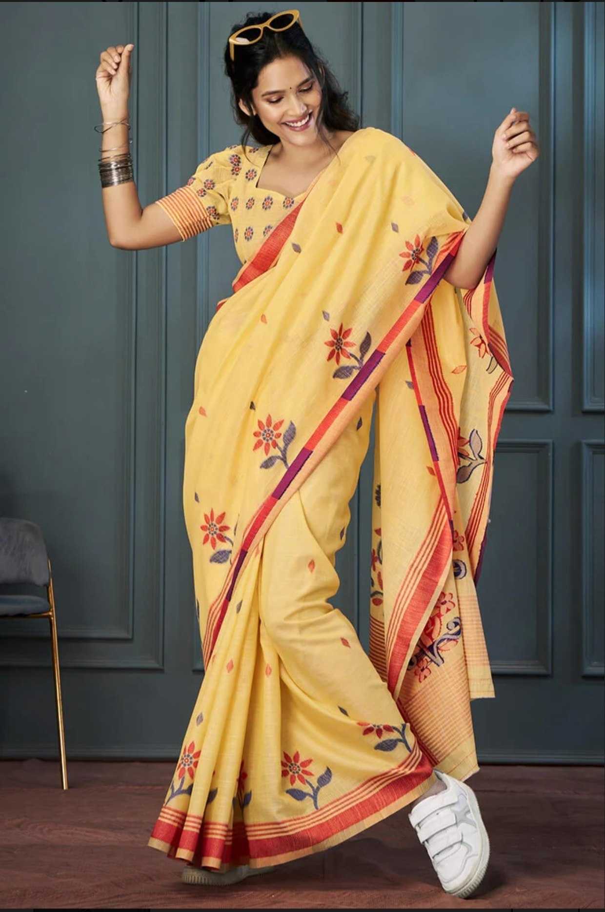 YNF Wholesale Linen Fancy Sarees  | Surat Manufacturer