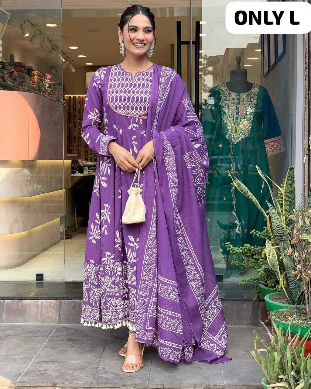 YNF Wholesale Pure Cotton Printed Gowns  | Surat Manufacturer