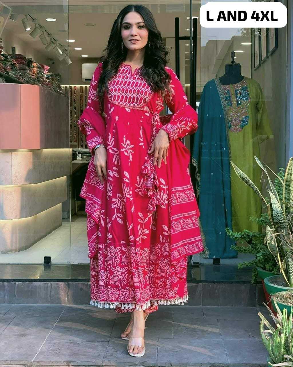 YNF Wholesale Pure Cotton Printed Gowns  | Surat Manufacturer