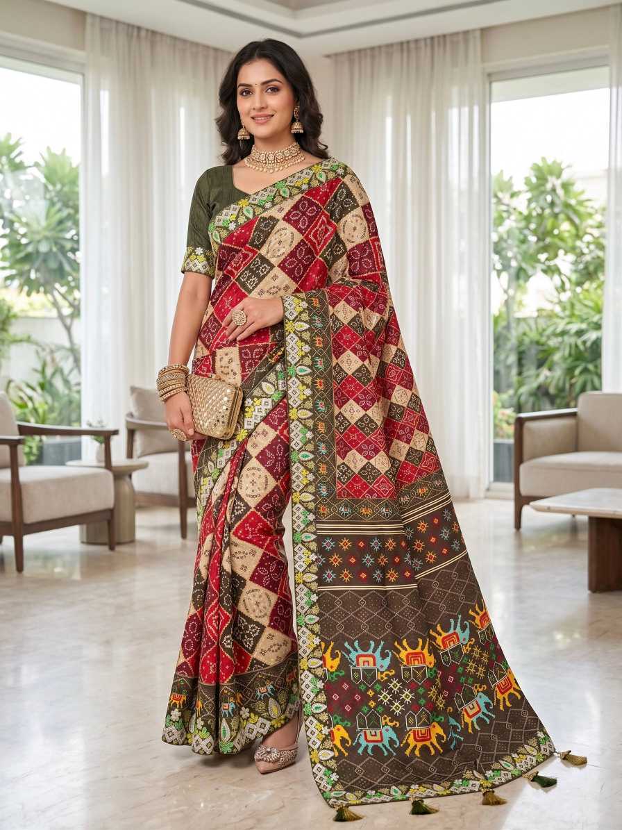 YNF Wholesale Vichitra Silk Soft Silk Sarees  | Surat Manufacturer