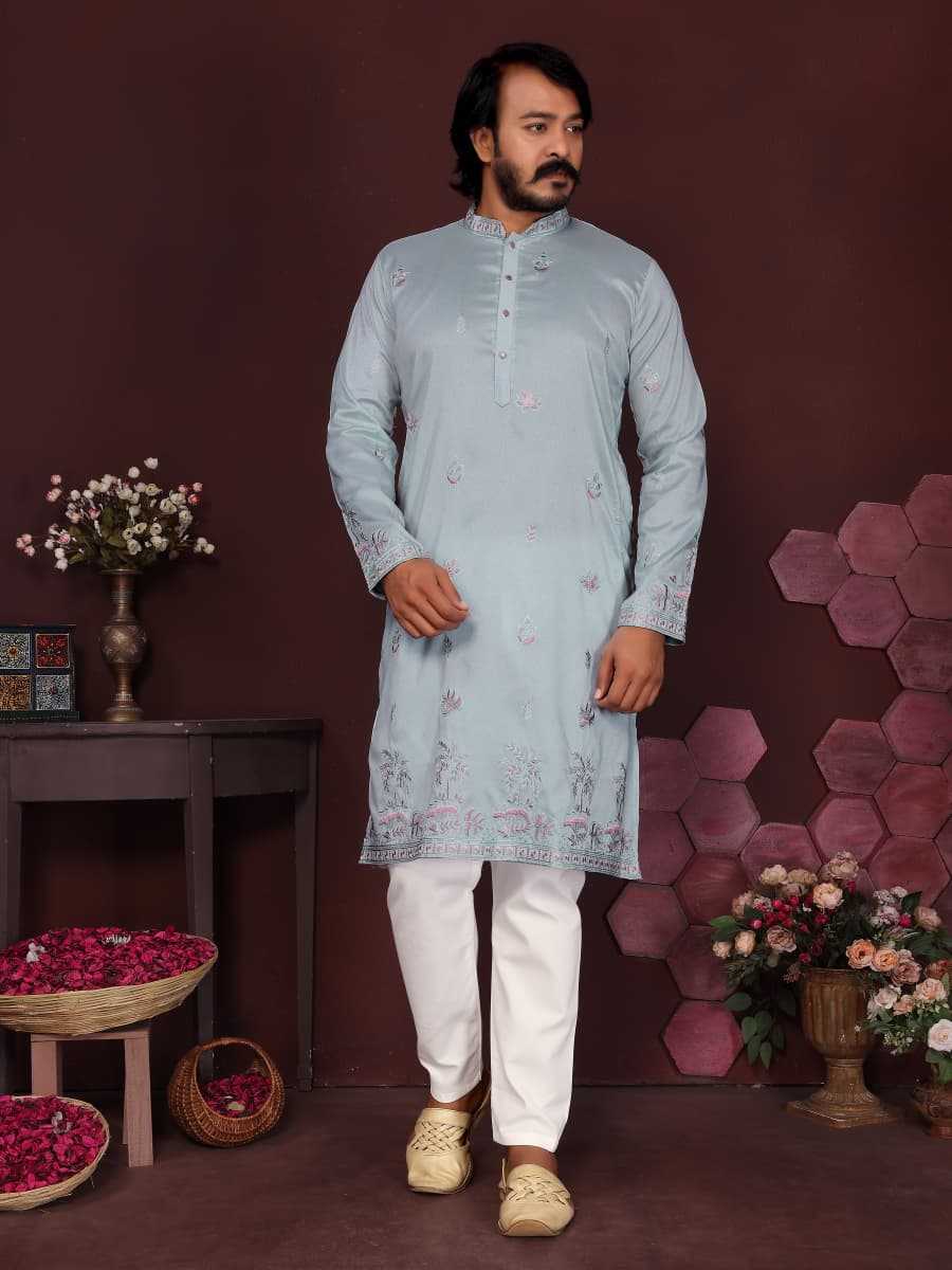 YNF Wholesale Premium Silk Mens Kurta Pyjama  | Surat Manufacturer