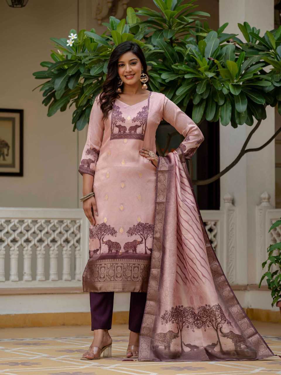 YNF Wholesale Jacquard Party Wear Suits  | Surat Manufacturer