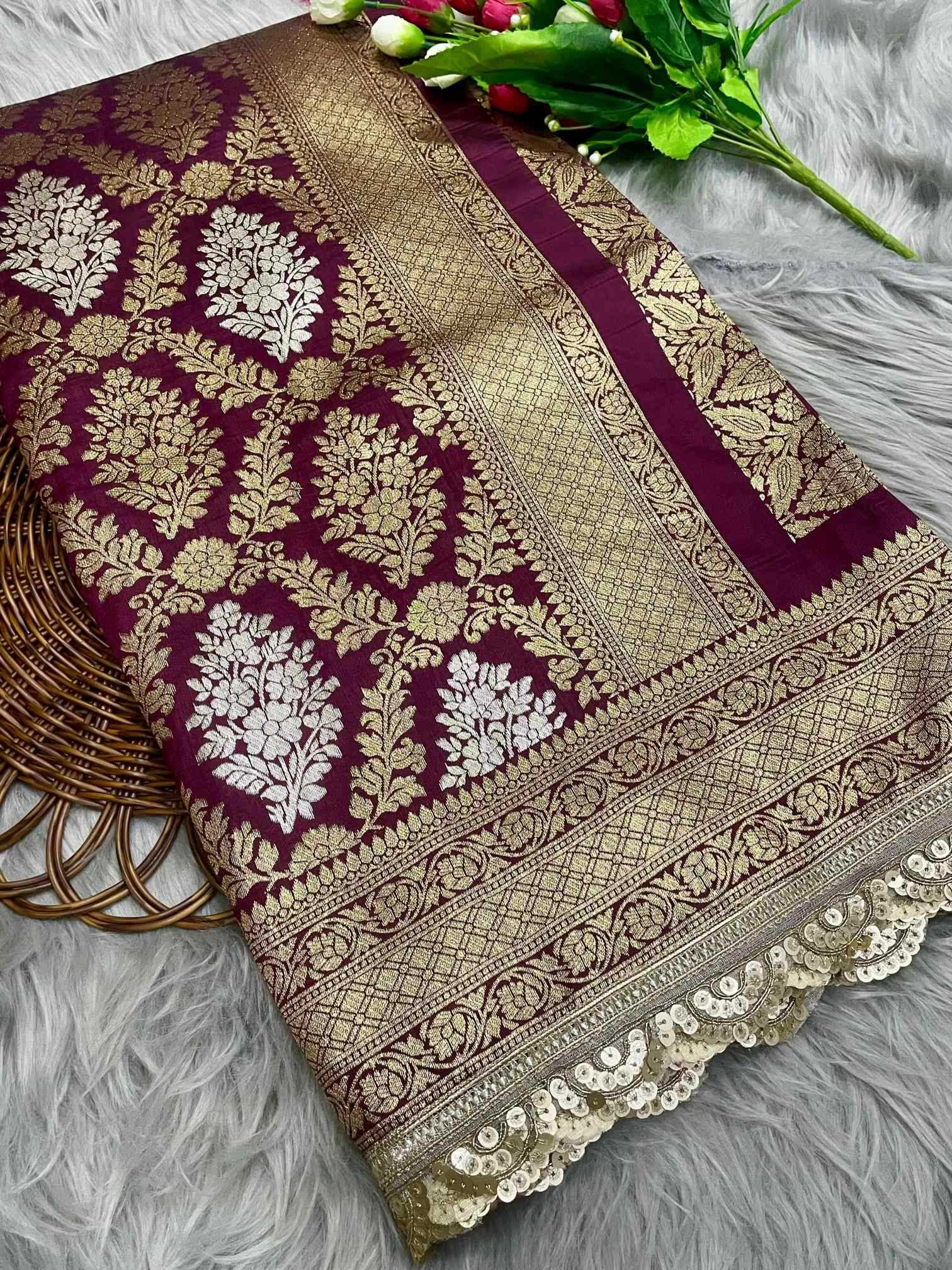 YNF Wholesale Katan Silk Banarasi Silk Sarees  | Surat Manufacturer