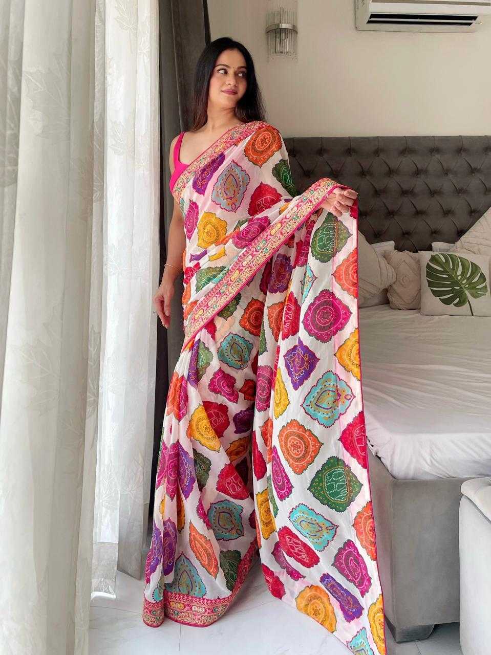 YNF Wholesale Georgette Georgette Sarees  | Surat Manufacturer