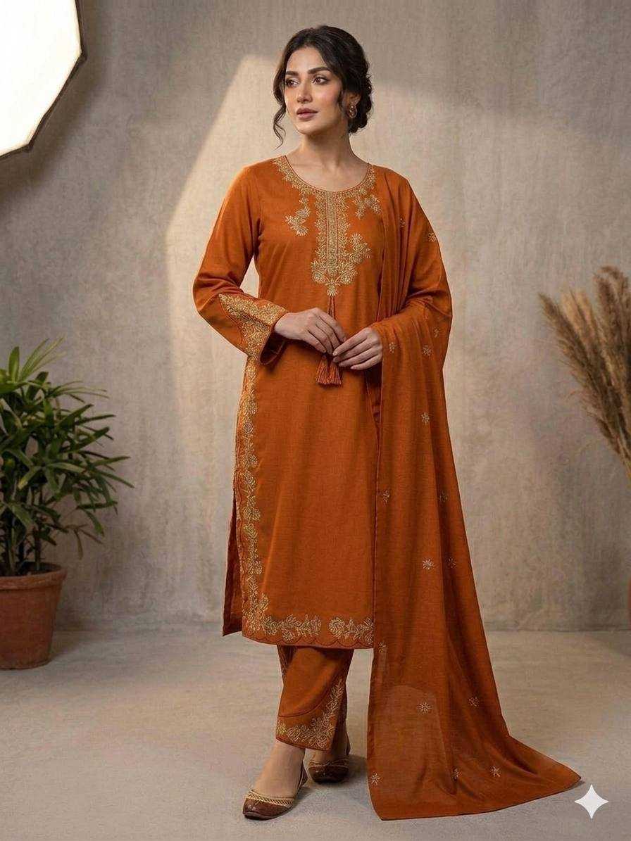 YNF Wholesale Heavy Roman Silk Palazzo Suit  | Surat Manufacturer