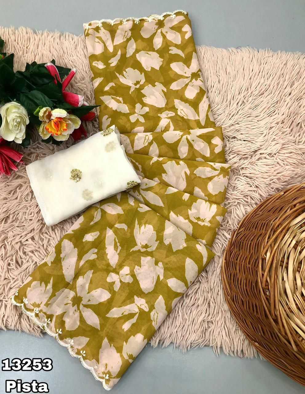 YNF Wholesale Chiffon Printed Sarees  | Surat Manufacturer