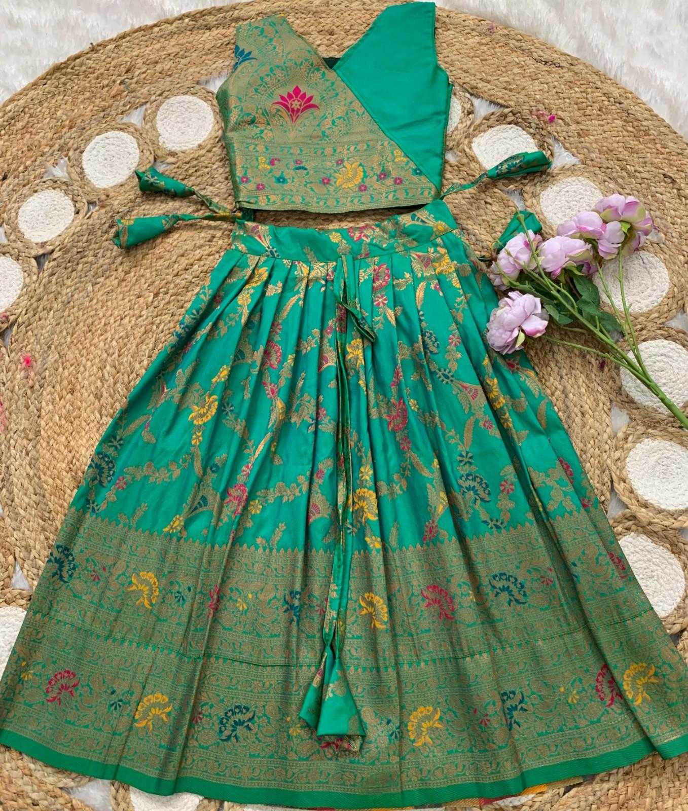 YNF Wholesale Paithani Silk Kids Lehenga  | Surat Manufacturer