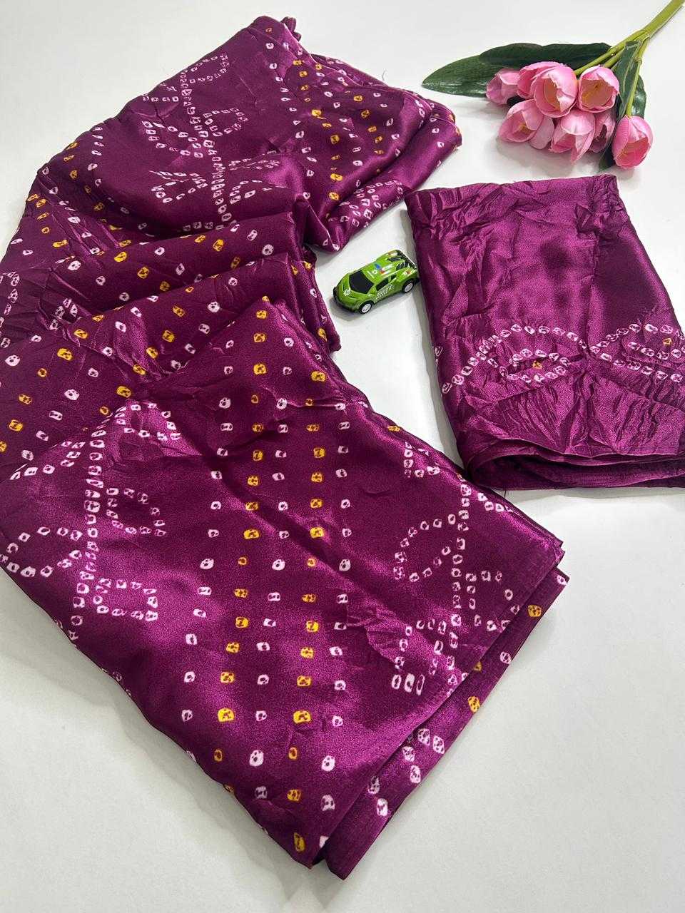 YNF Wholesale Bandhani Silk Fancy Sarees  | Surat Manufacturer