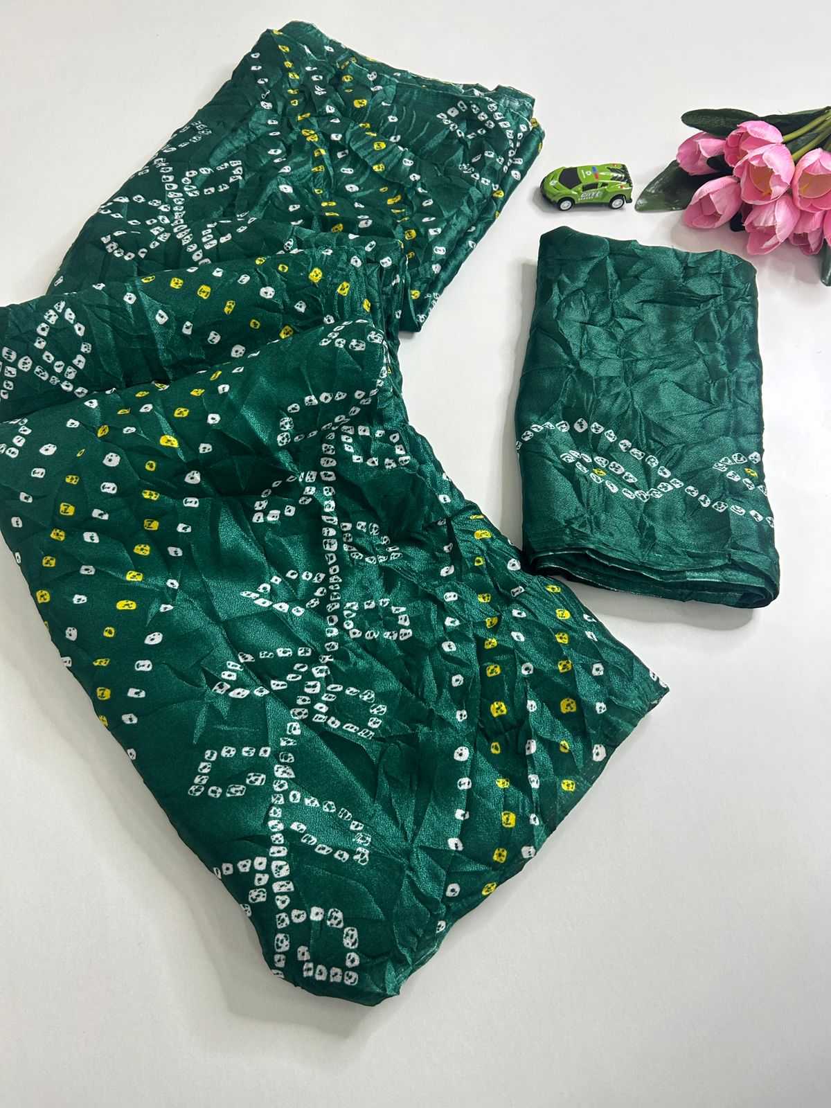 YNF Wholesale Bandhani Silk Fancy Sarees  | Surat Manufacturer