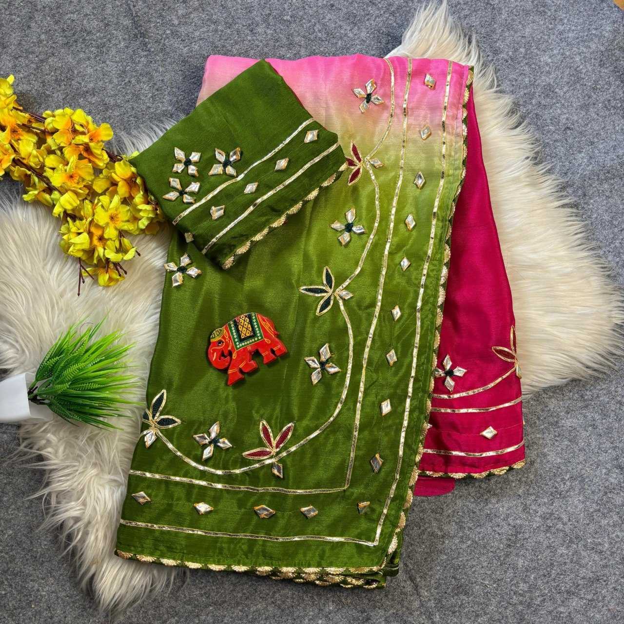 YNF Wholesale Chinon Fancy Sarees  | Surat Manufacturer