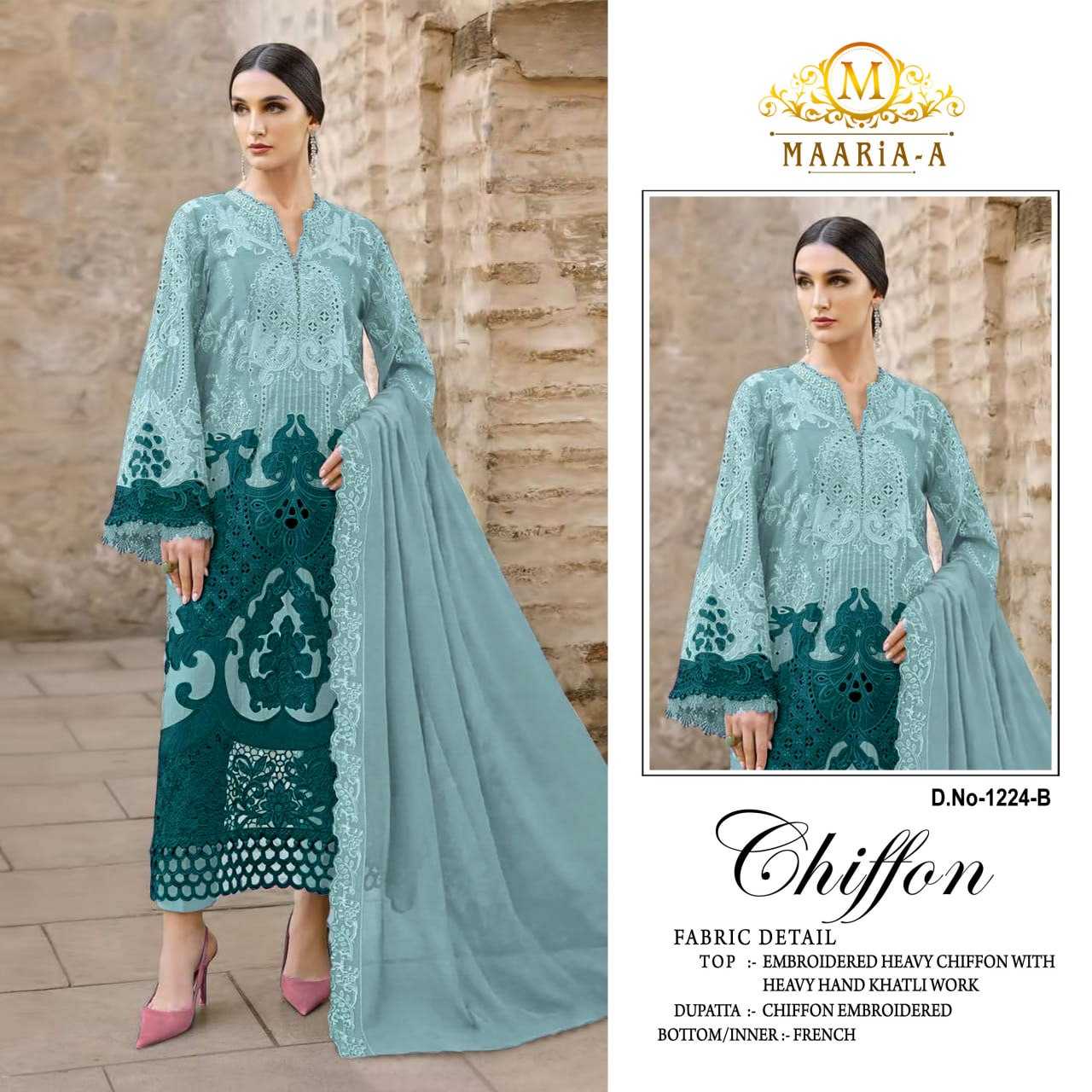 YNF Wholesale Chiffon Printed Suits  | Surat Manufacturer