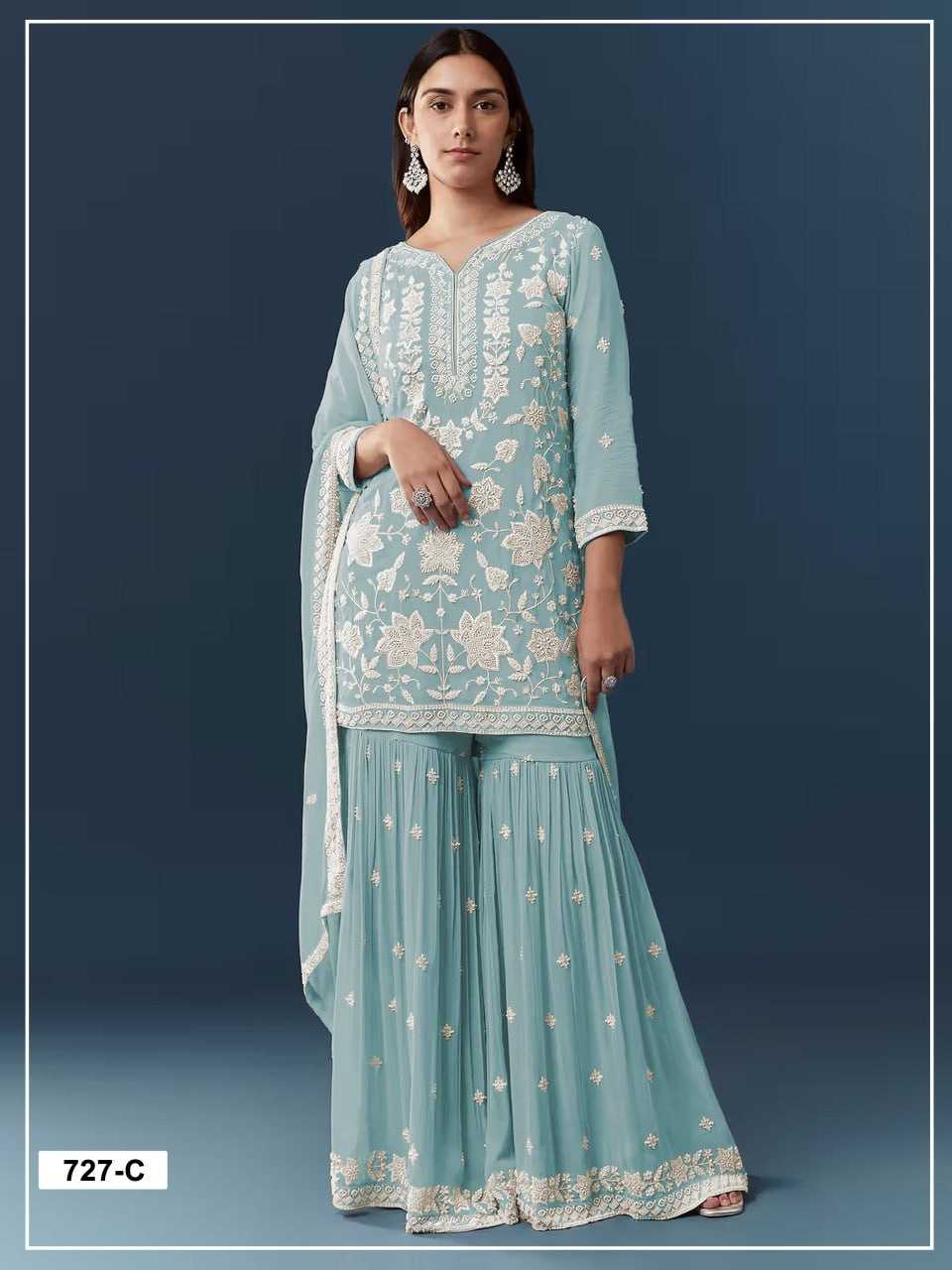 YNF Wholesale Chiffon Embroidery Suits  | Surat Manufacturer