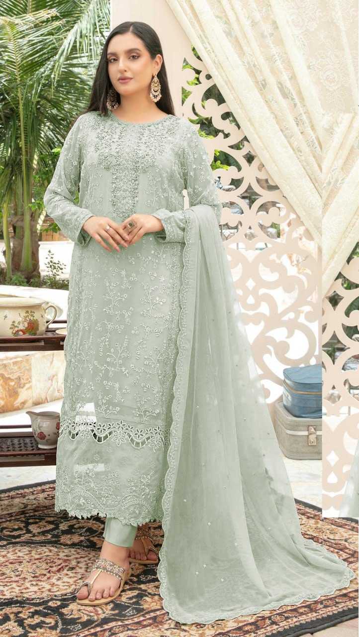YNF Wholesale Chinon Silk Embroidery Suits  | Surat Manufacturer