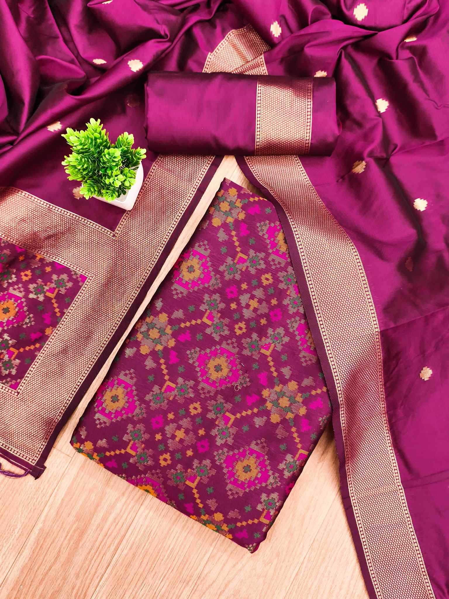 YNF Wholesale Patola Silk Ladies Silk Suit  | Surat Manufacturer