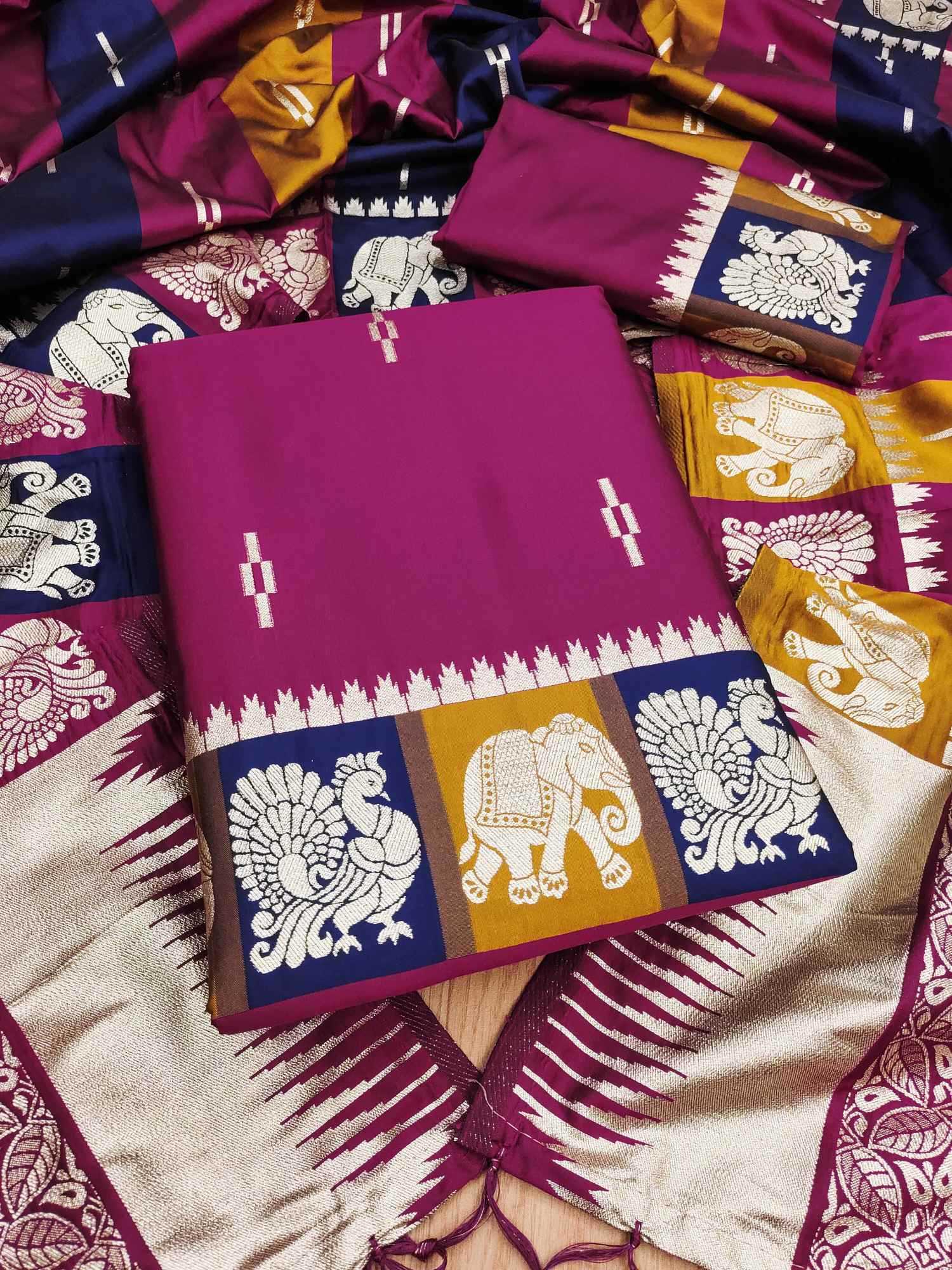 YNF Wholesale Soft Silk Embroidery Suits  | Surat Manufacturer