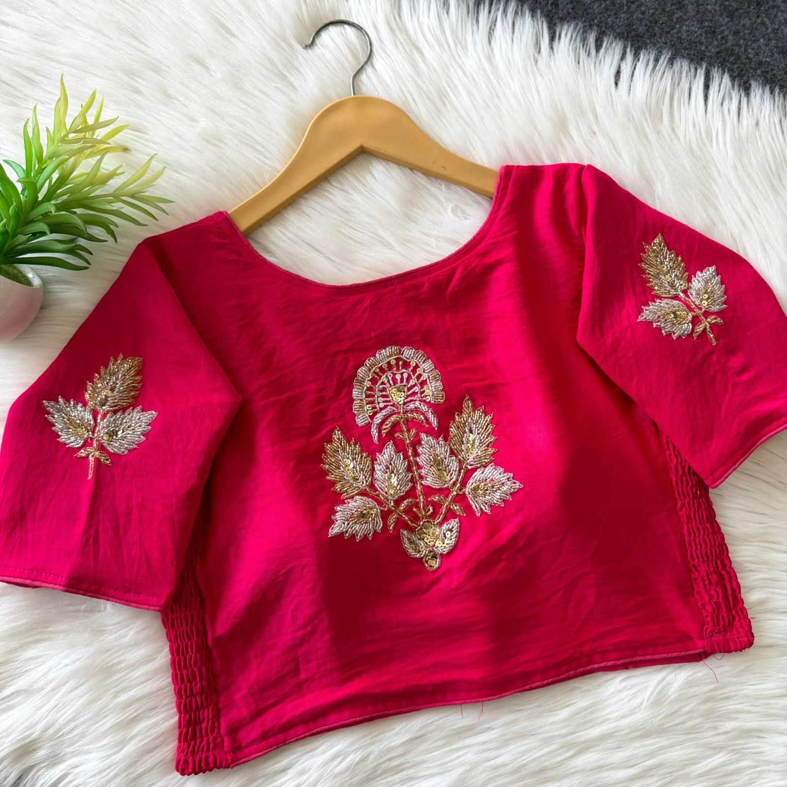 YNF Wholesale Pure Silk Blouse  | Surat Manufacturer