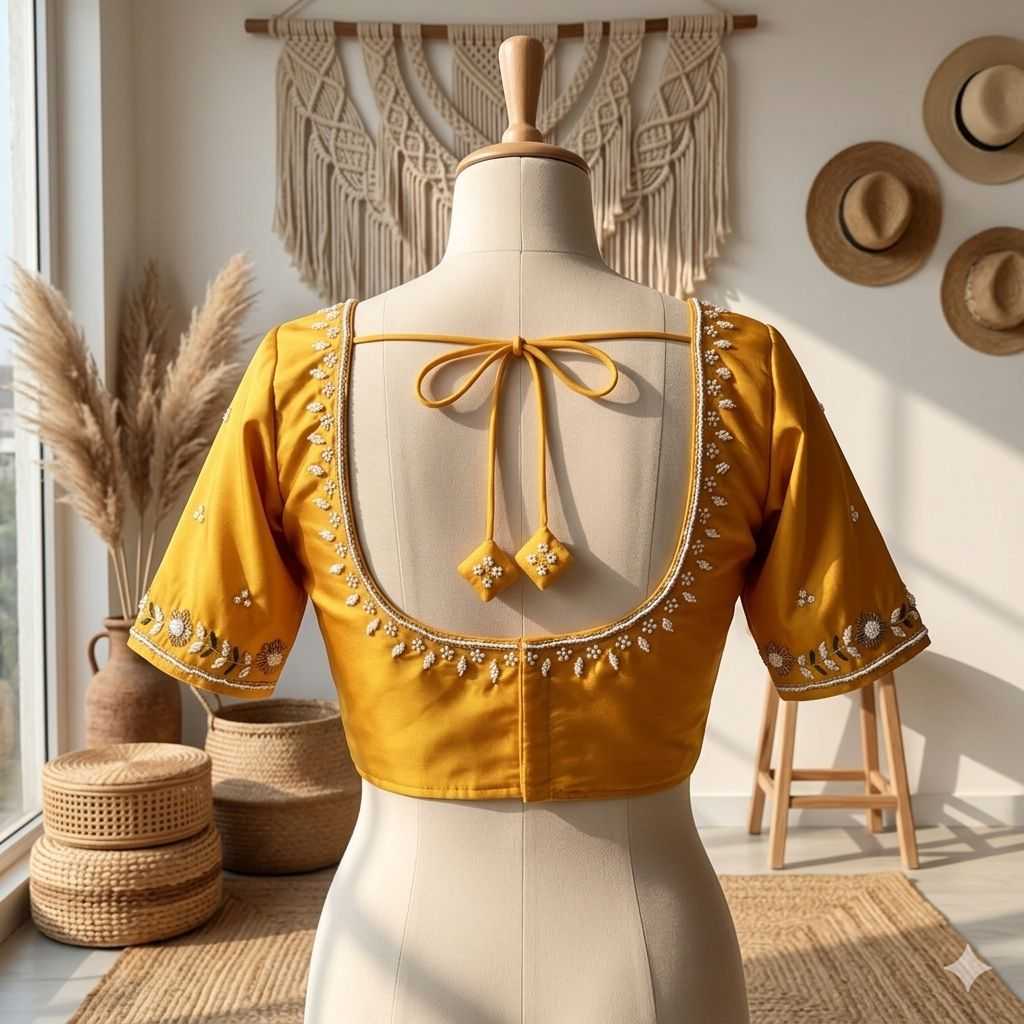 YNF Wholesale Silk Sequence Embroidery Blouse  | Surat Manufacturer