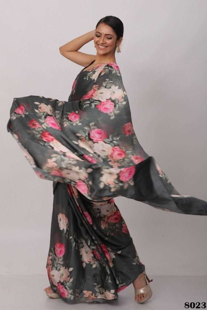 YNF Wholesale Japan Sartin Party Wear Sarees  | Surat Manufacturer