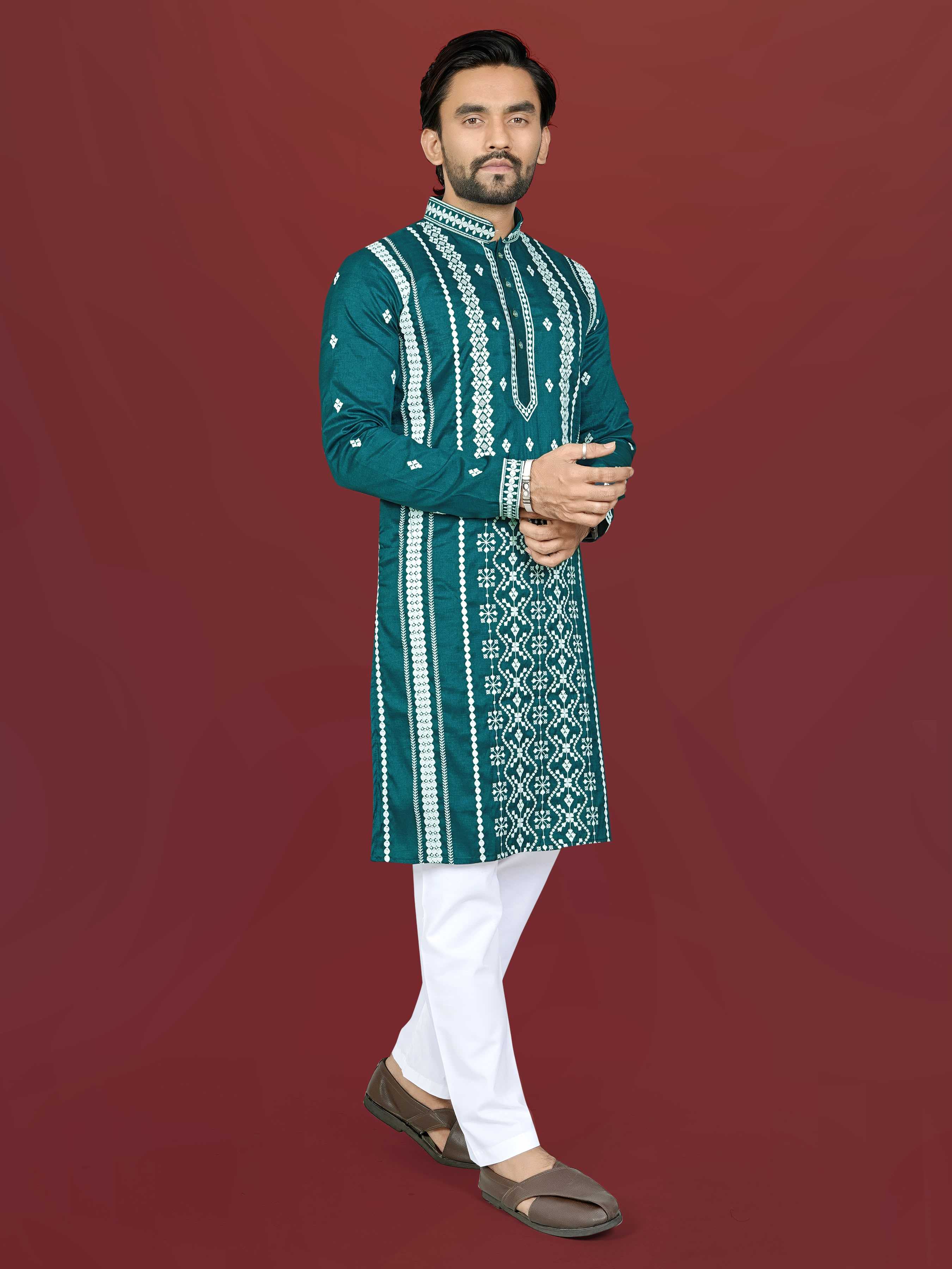 YNF Wholesale Soft Silk Mens Kurtas  | Surat Manufacturer