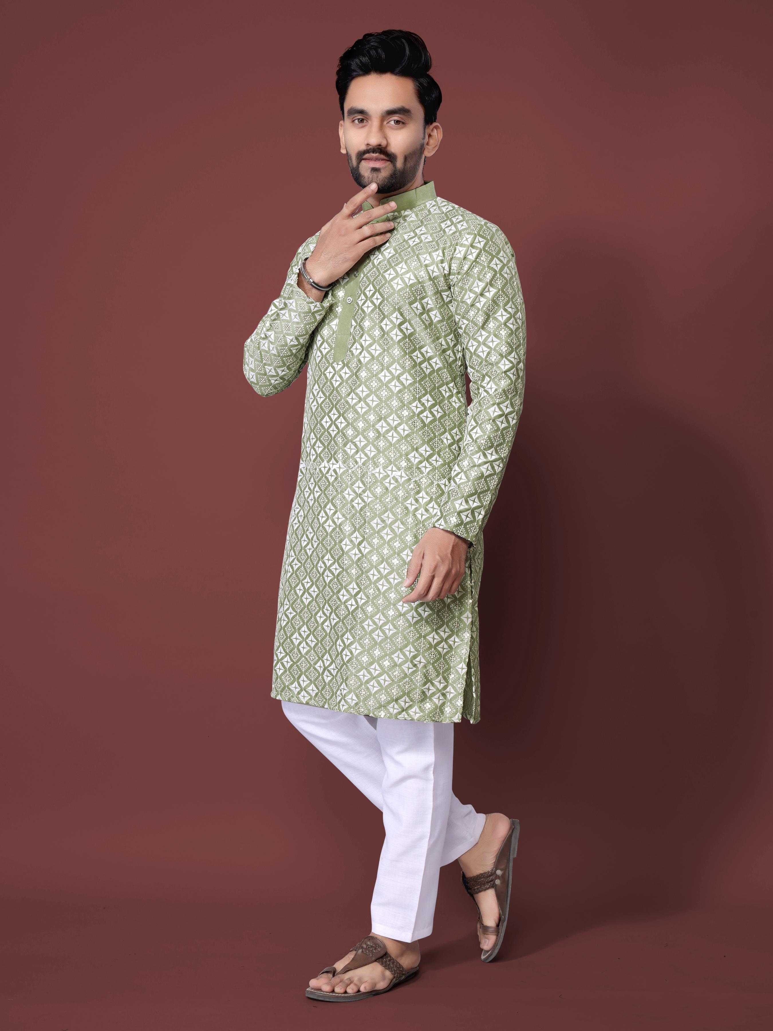 YNF Wholesale Soft Silk Mens Kurtas  | Surat Manufacturer