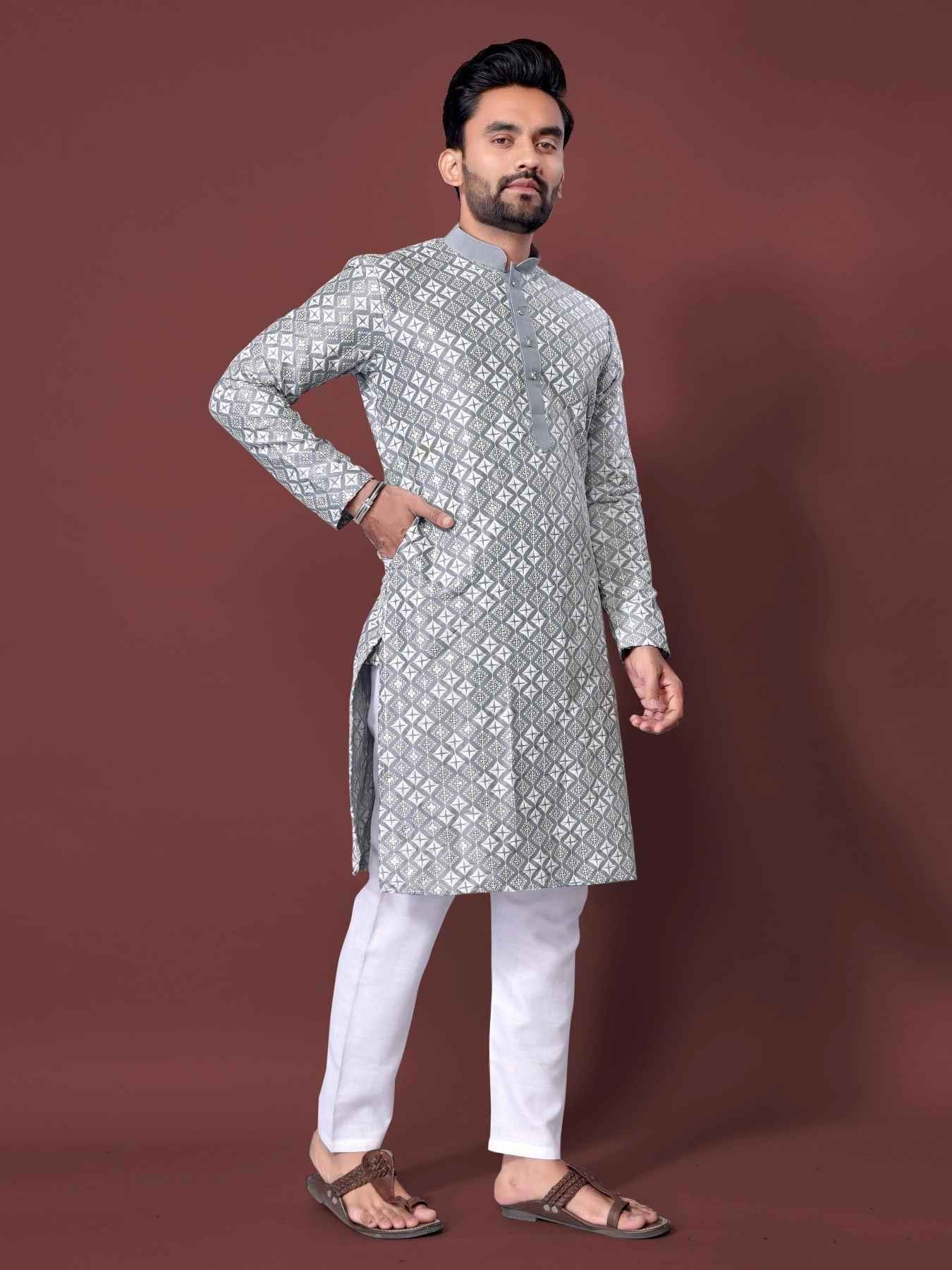 YNF Wholesale Soft Silk Mens Kurtas  | Surat Manufacturer