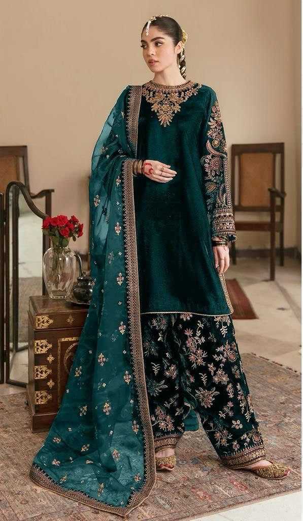 YNF Wholesale Viscose Velvet Suits  | Surat Manufacturer