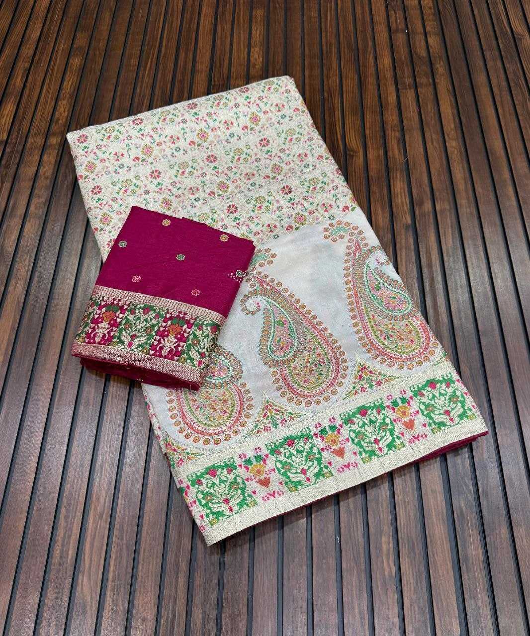 YNF Wholesale Pashmina Traditional Silk Sarees  | Surat Manufacturer