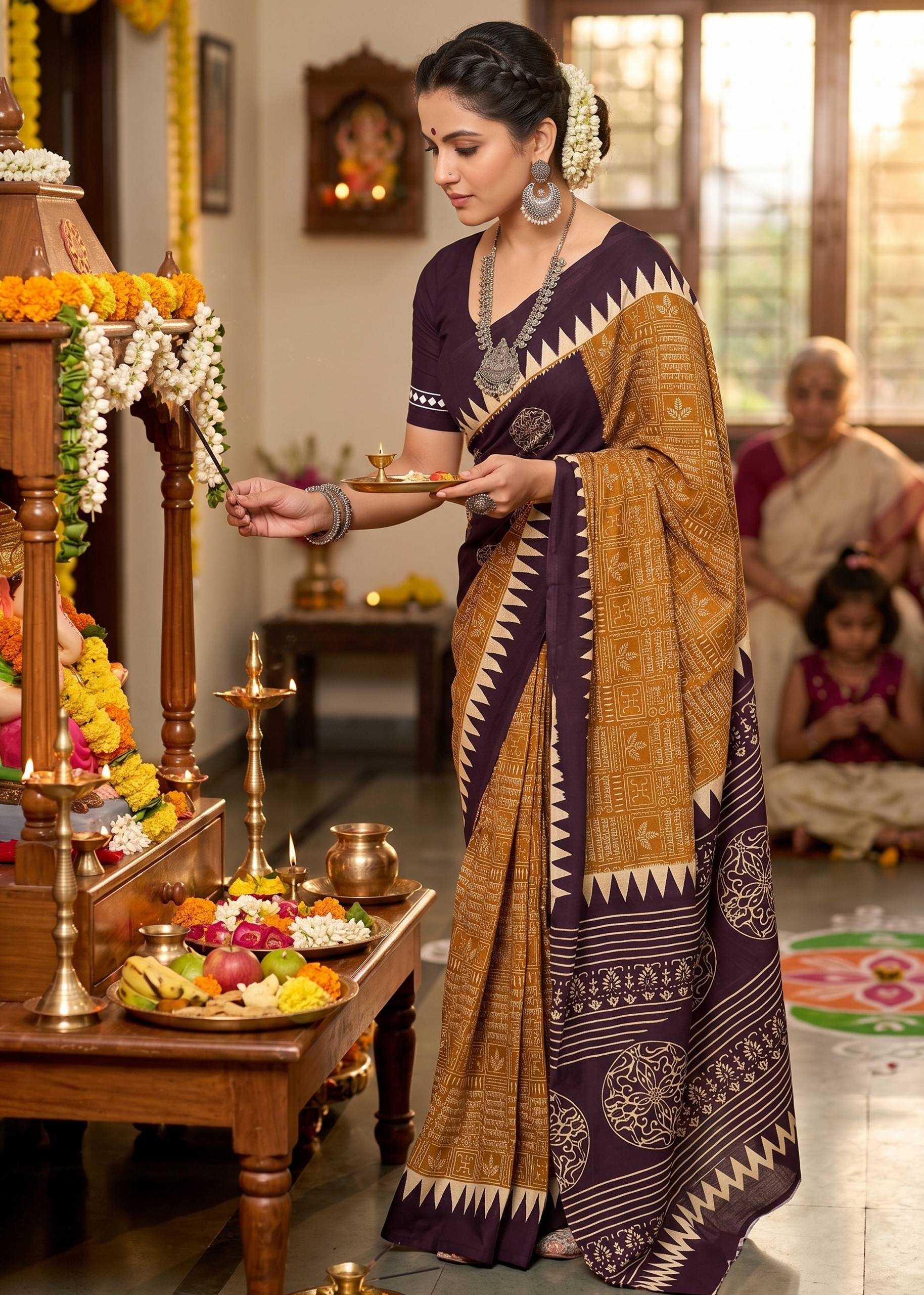 YNF Wholesale Cotton Designer Sarees  | Surat Manufacturer