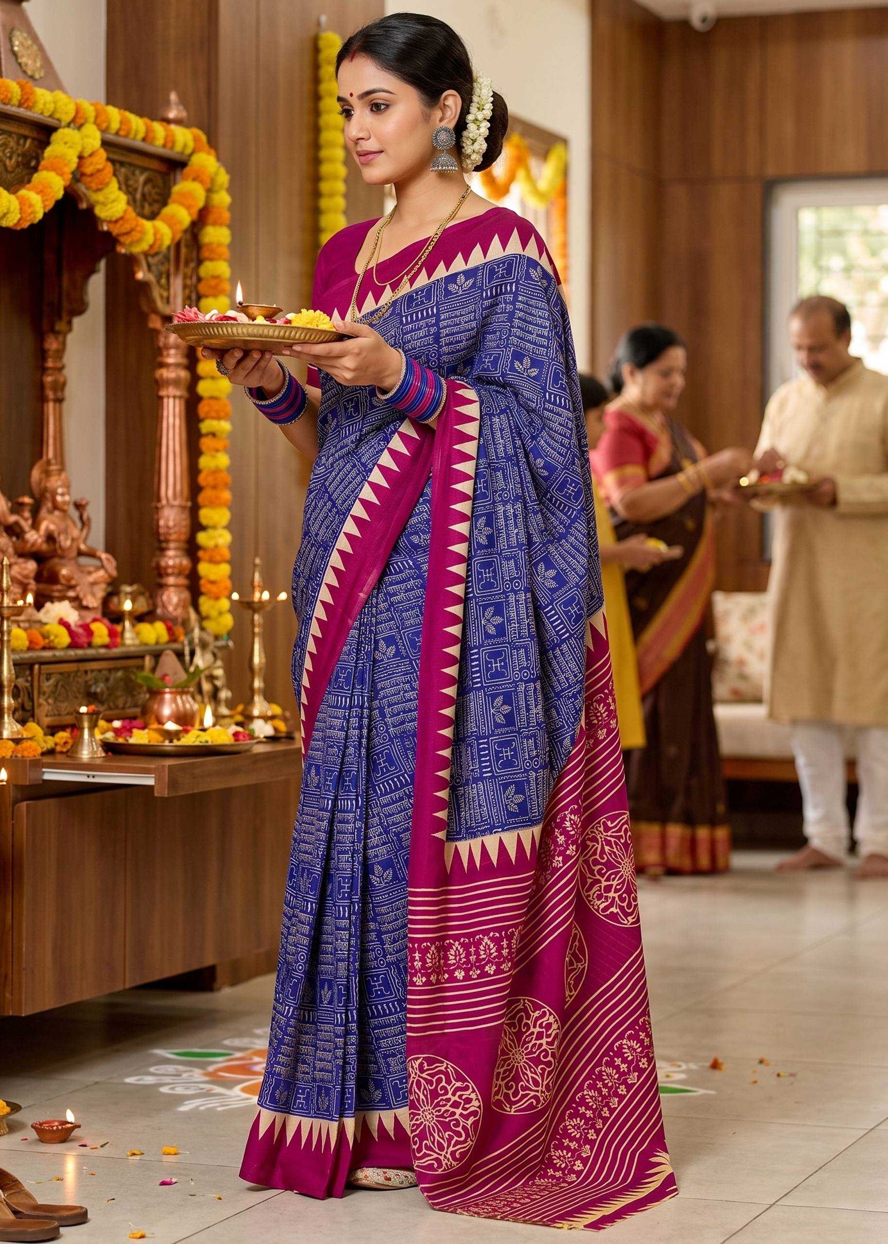 YNF Wholesale Cotton Designer Sarees  | Surat Manufacturer