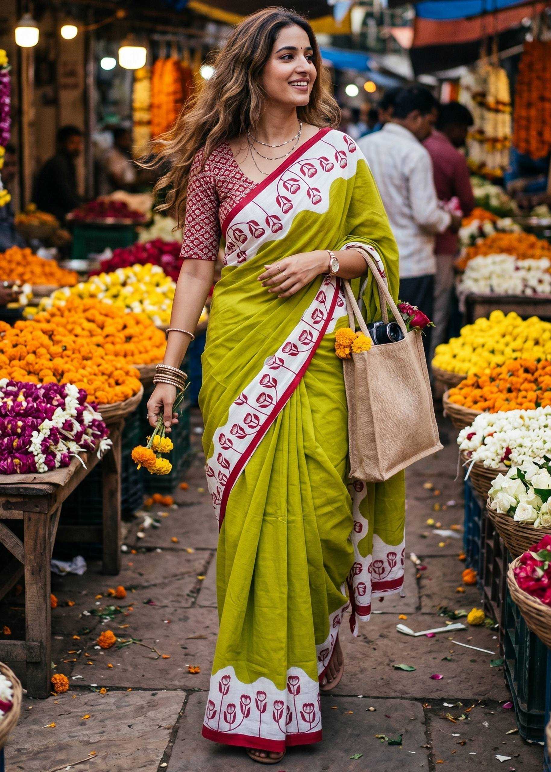 YNF Wholesale Cotton Printed Sarees  | Surat Manufacturer