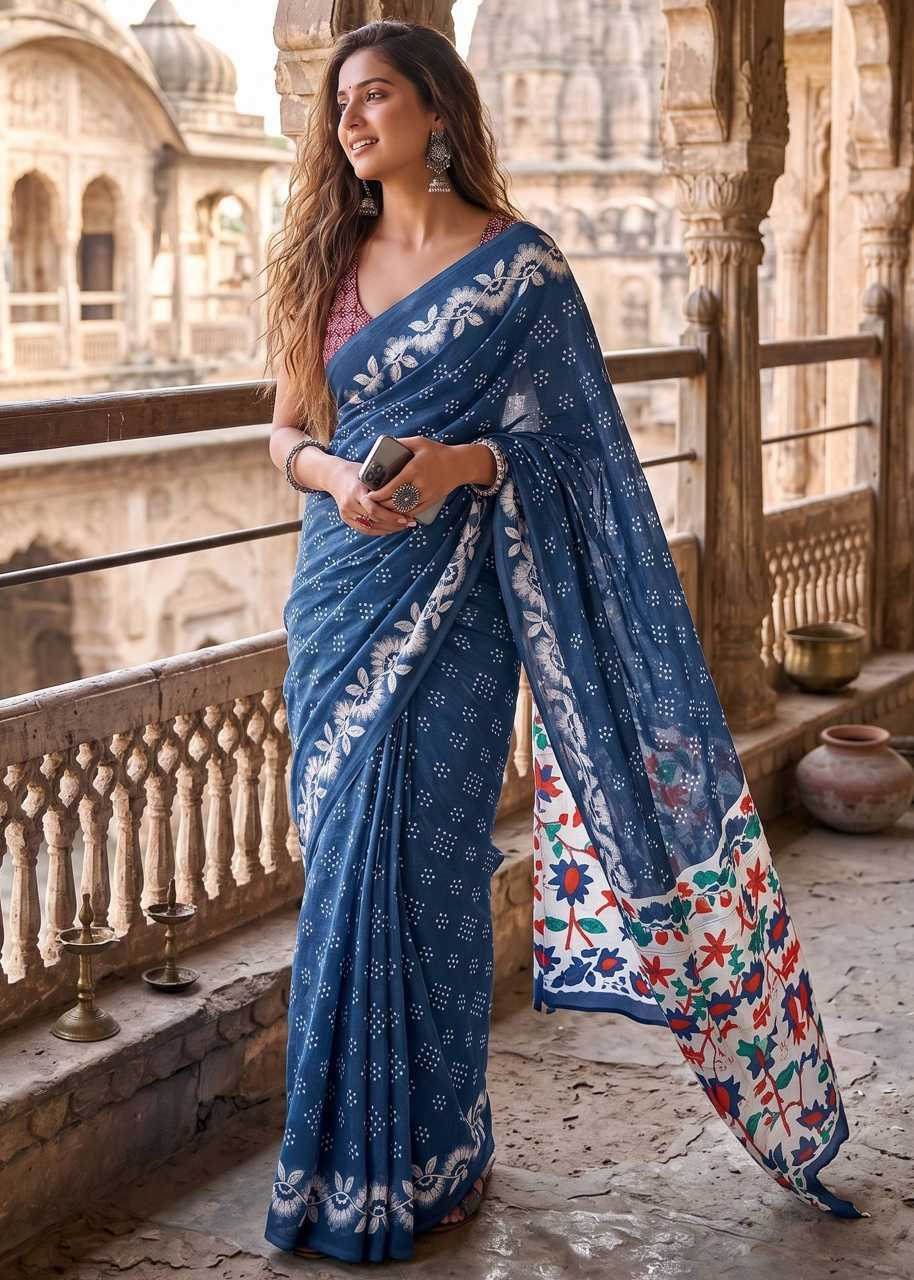 YNF Wholesale Pure Cotton Designer Sarees  | Surat Manufacturer